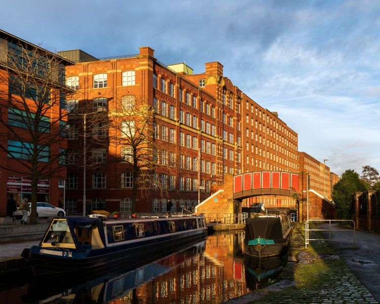 Canals in the castlefield district of manchester city centre