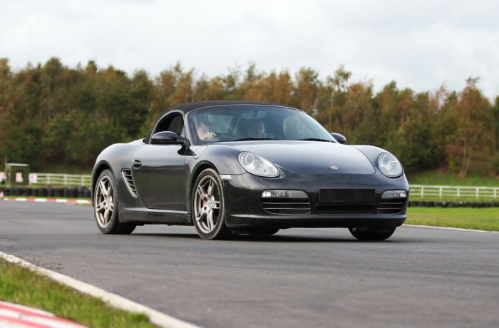 a porsche on a race track as part of a driving experience day