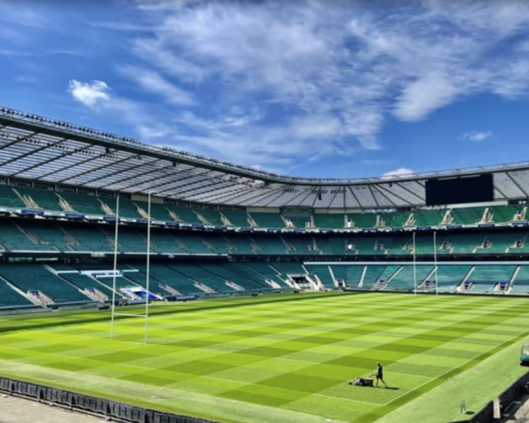 the pitch seen on a twickenham stadium tour on a london break for two