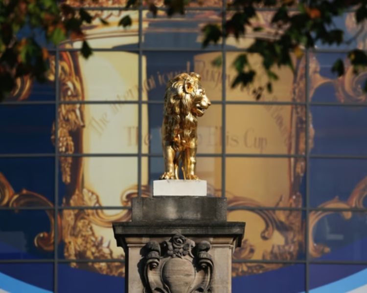 trophy seen on the twickenham stadium tour on a london break for two