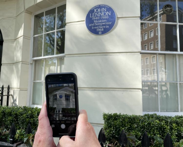 Beatles tour john lennon sign