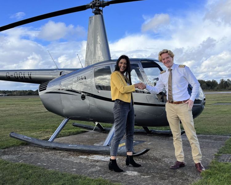 45 mile private R44 helicopter flight experience