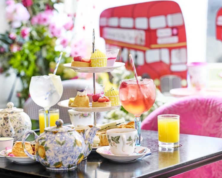 gin cocktail afternoon tea at brigit's bakery in covent garden