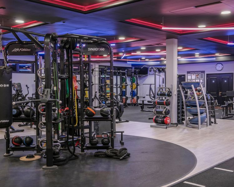 gym area at q hotel basingstoke