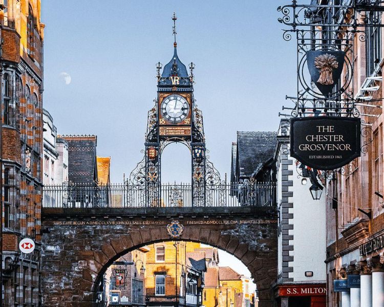 Traditional tudor architecture in chester