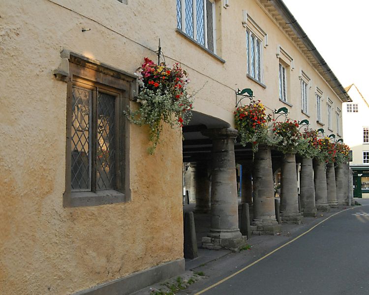 Old stone cottages line the chipping steps in tetbury in the cotswolds