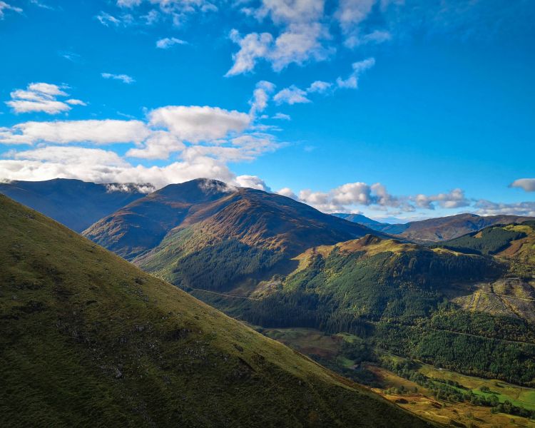 Mountains around ben nevis in fort william scotland...