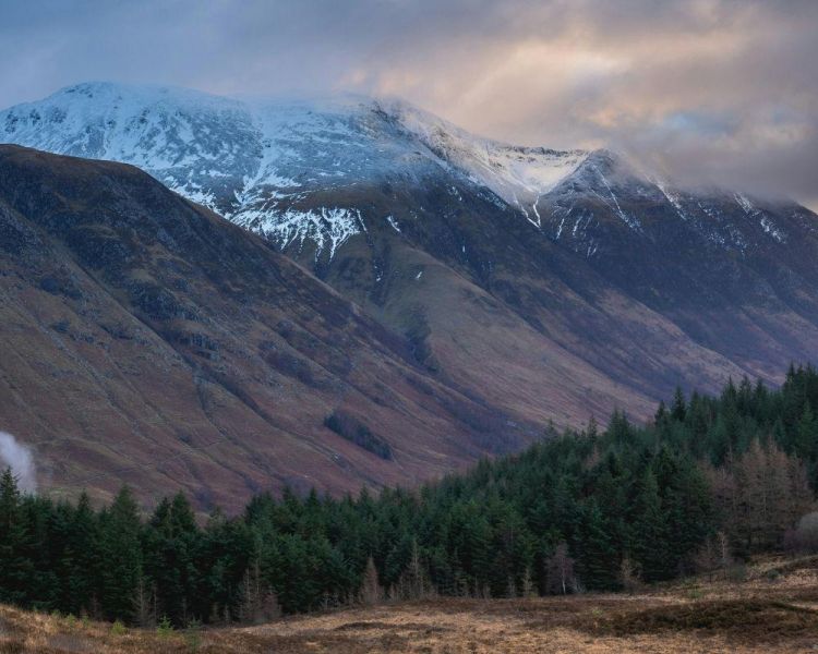 View of ben nevis at fort william in scotland...