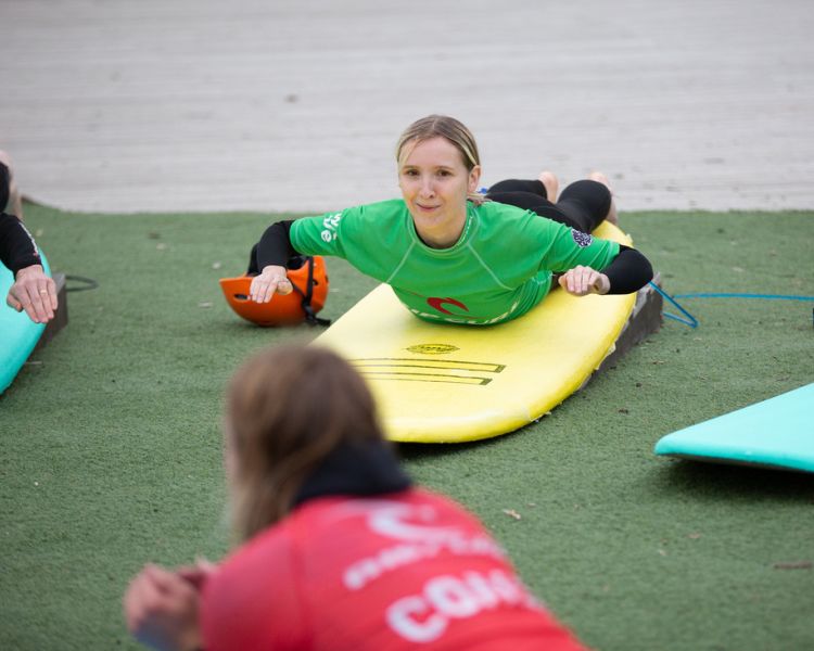inland beginners surfing lesson
