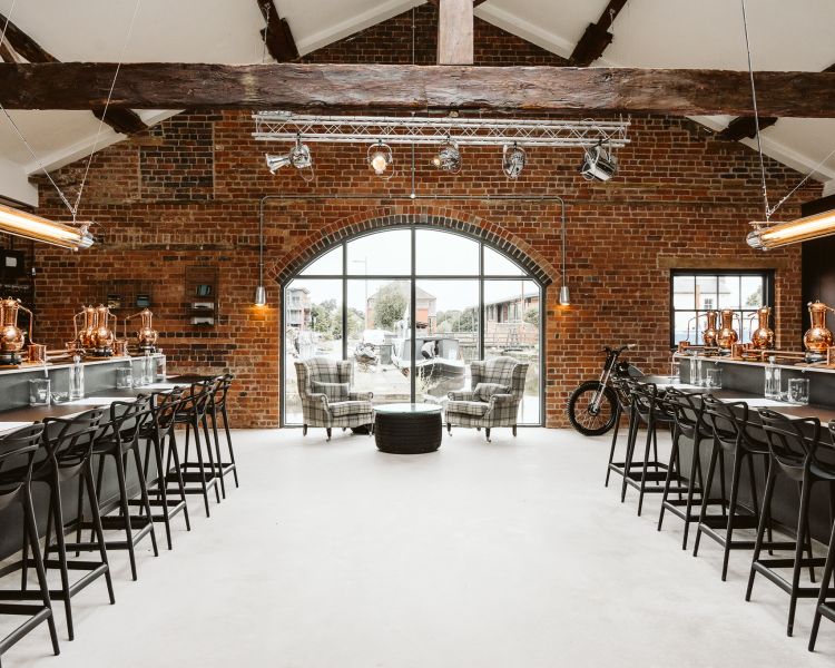 gin making classroom at distillery for a gin making experience