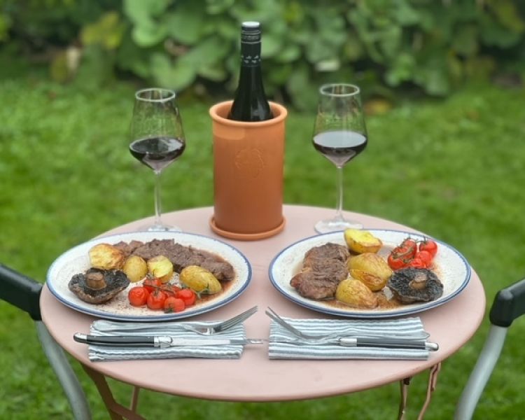 Steak brunch