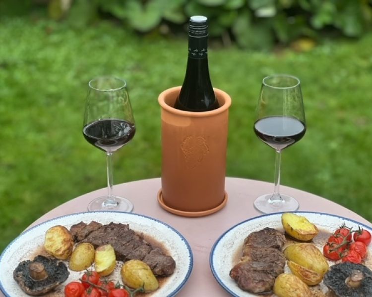 Brunch with steak