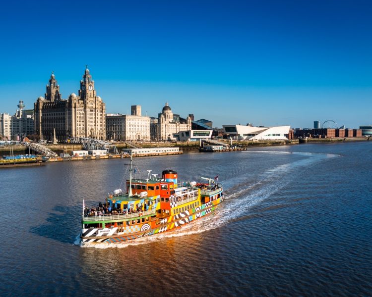 Wideview of the Liverpool Sightseeing River Cruise