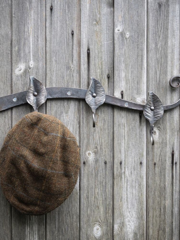a coat hook rack made on a blacksmith experience day