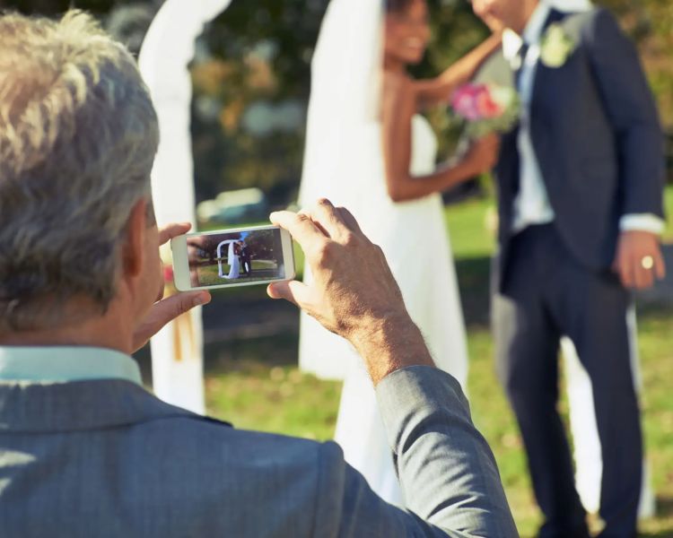 Filming wedding
