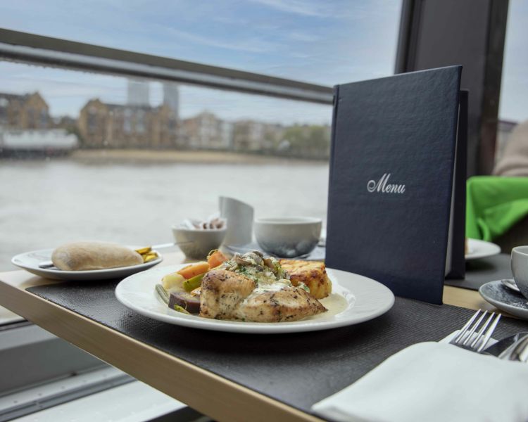 Food on the London Sightseeing River Cruise with Lunchjpg