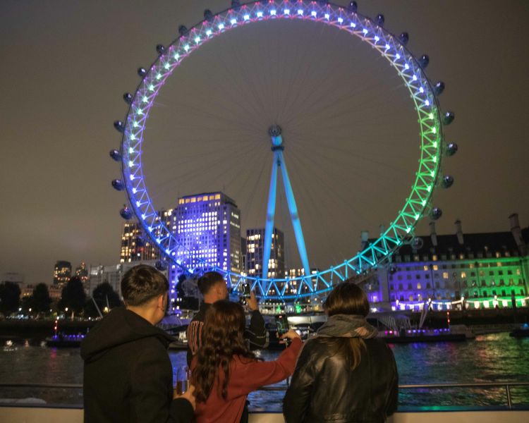 London Eye from the London Sightseeing Evening River Cruise