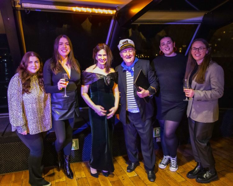 Guests and Actors on the Murder Mystery river cruise