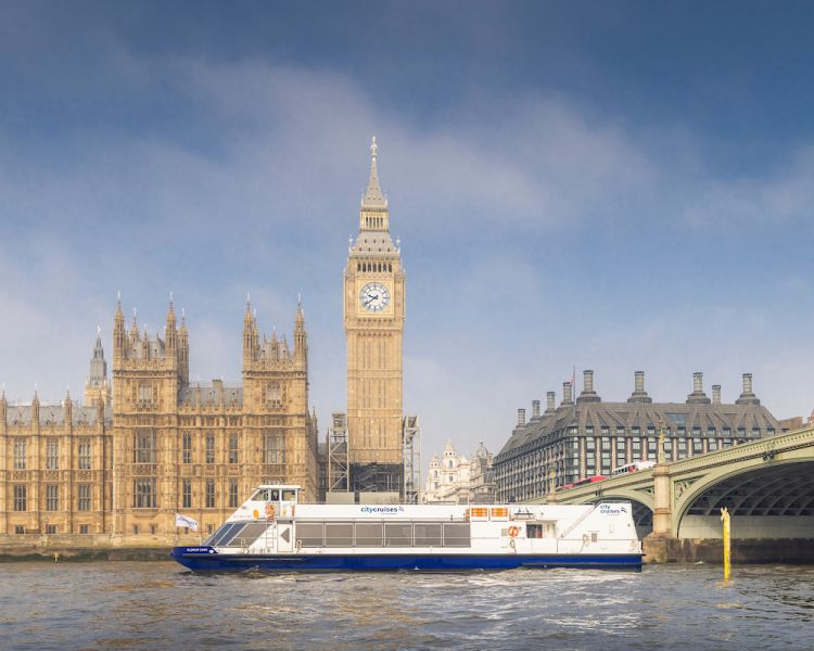 View of Big Ben from the London River Cruise