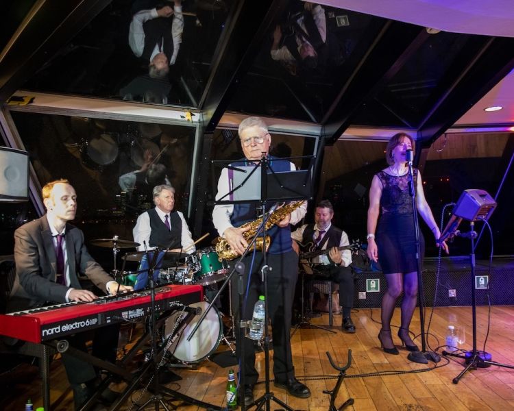 Full Band on the Jazz Dinner River Cruise