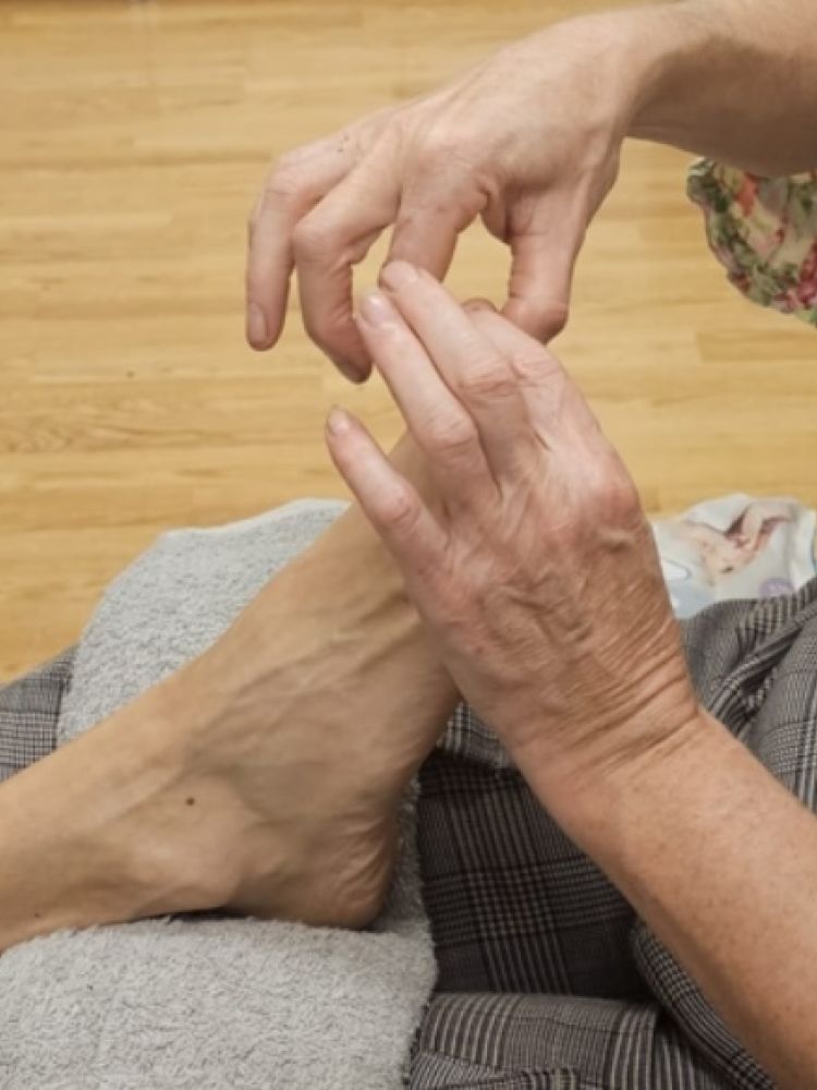 Foot reflexology experience