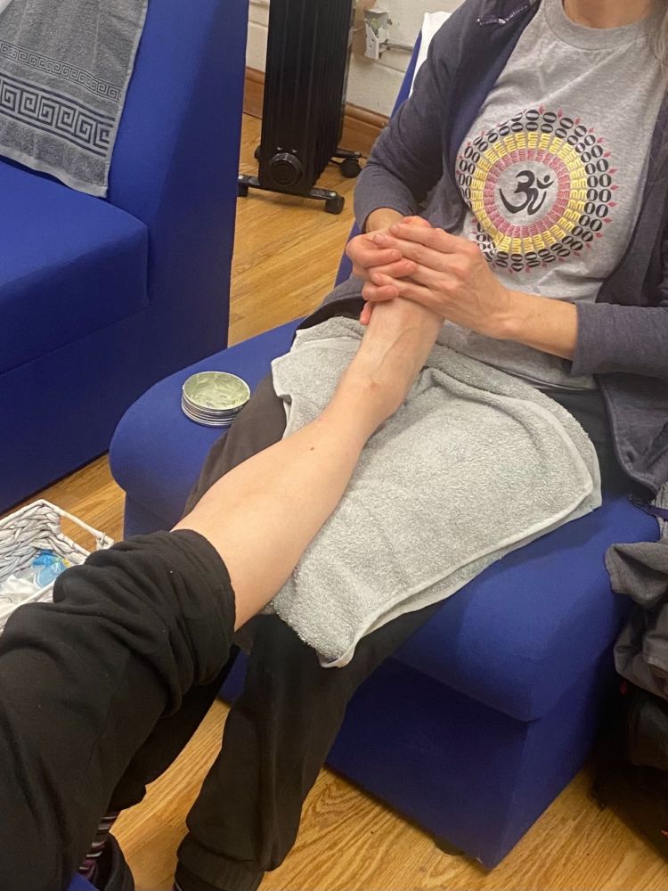 Reflexology session