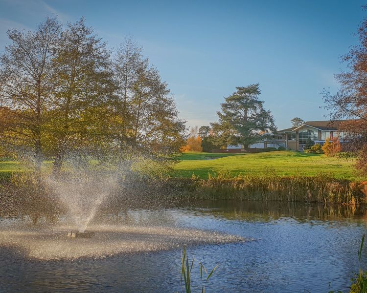 Golf course water feature