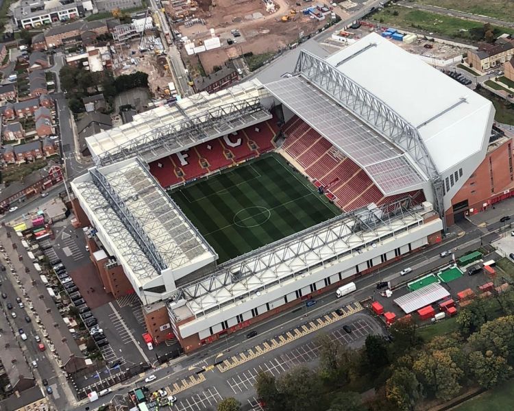 liverpool stadiums helicopter flight tour
