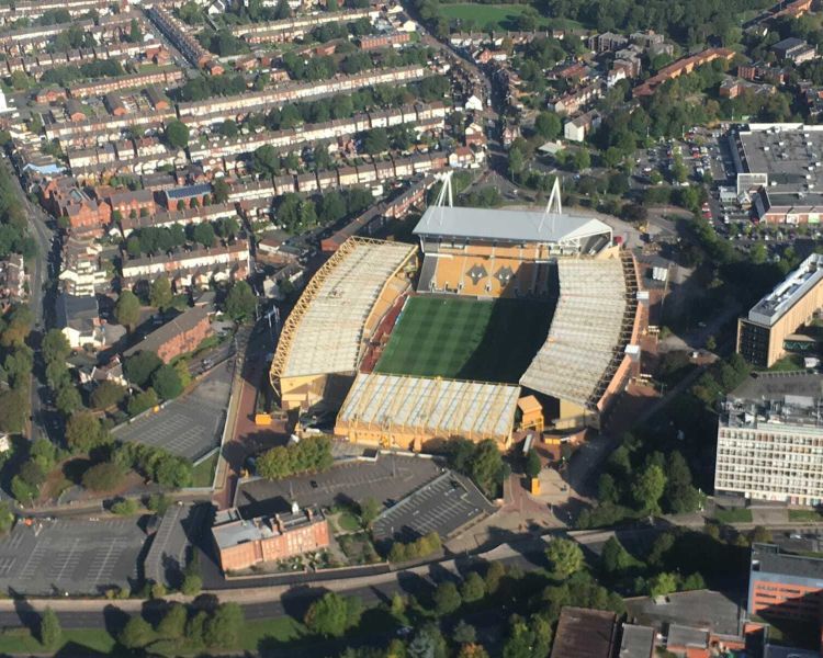 Wolves football stadium helicopter tour