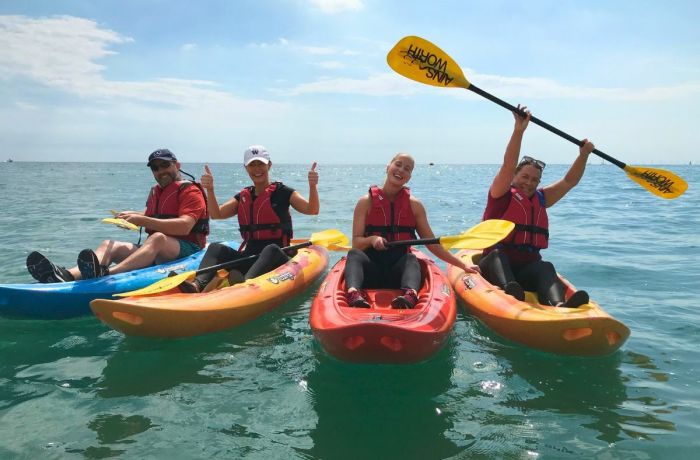 Sea kayaking in brighton