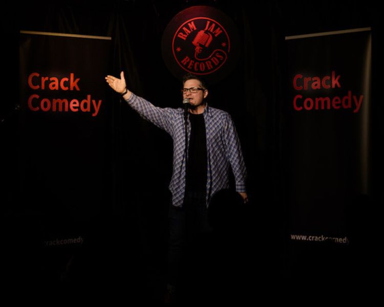 Man with Glasses at Crack Comedy