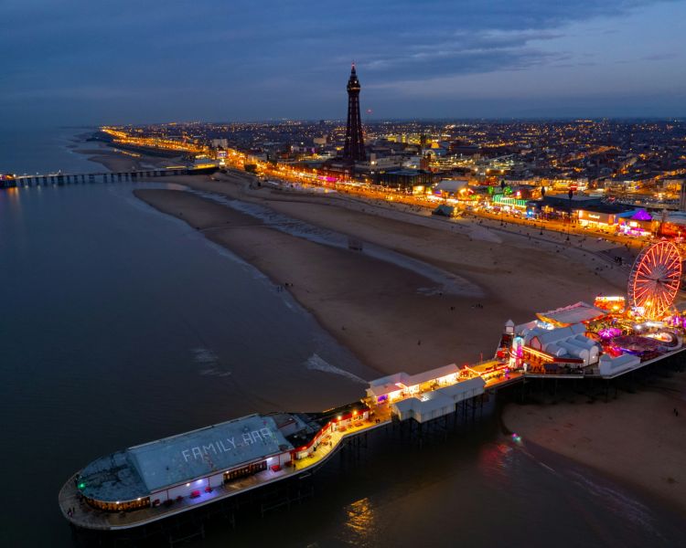 Blackpool Beach Pier...