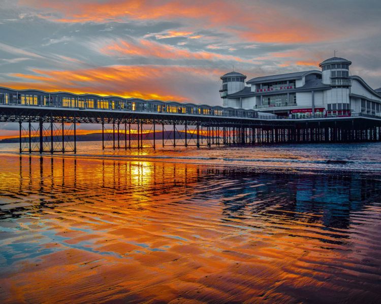 Weston super mare at Sunset...