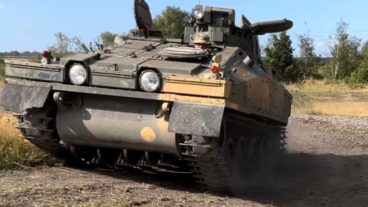 a tank being driven on a tank driving experience day