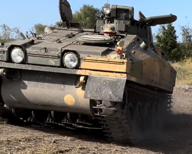 a tank being driven on a tank driving experience day