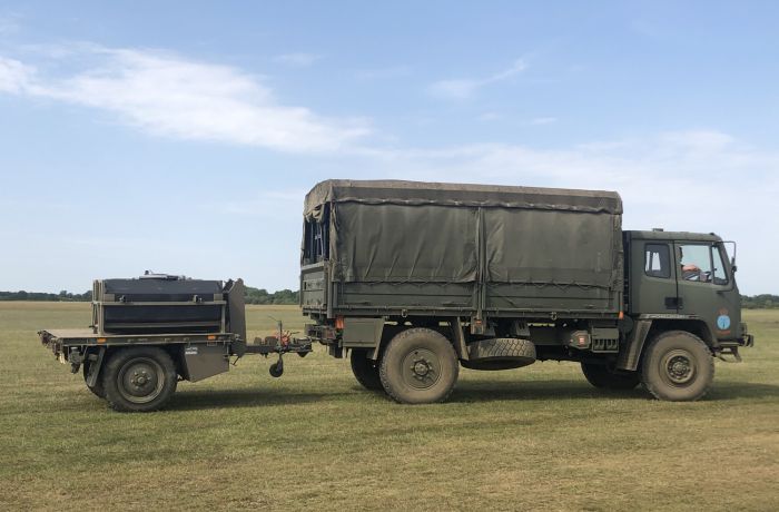 a daf army truck seen on a military driving experience day