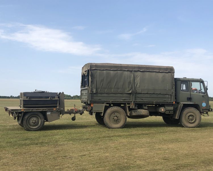 a daf army truck seen on a military driving experience day