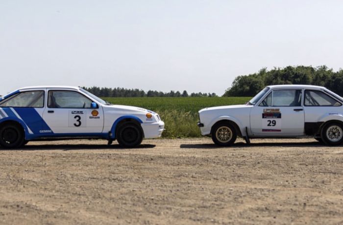 rally cars parked up for a rally driving experience day