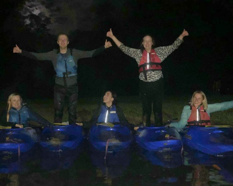 Kayaking at night