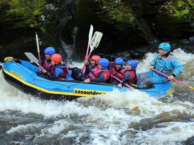 Whitewater rafting in wales