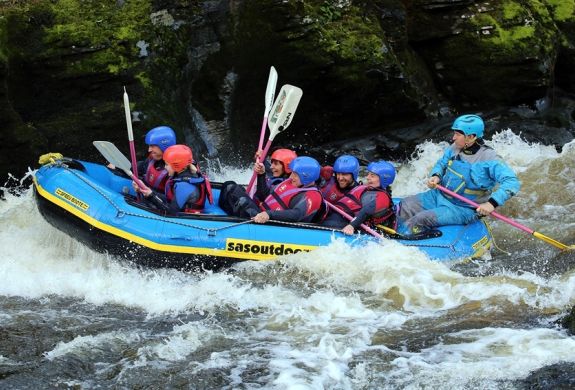 Whitewater rafting in wales