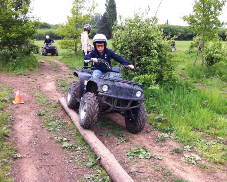 Young boy on a junior quad biking experience