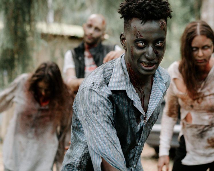 people dressed up as zombies