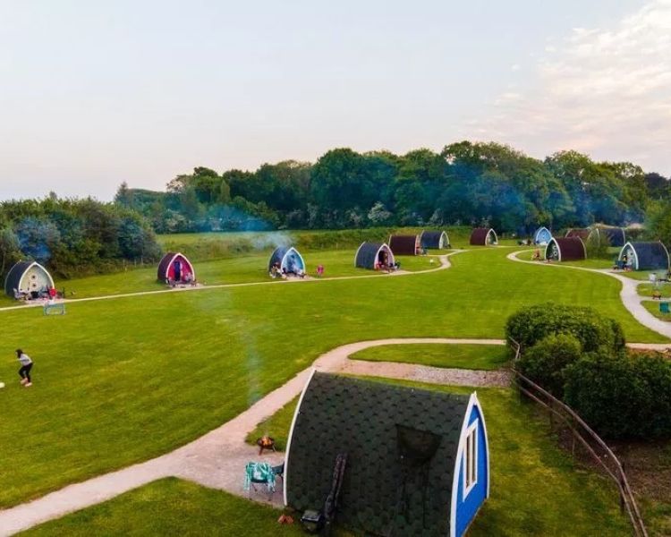 Glamping pod village