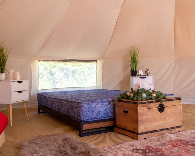 Bell tent interior