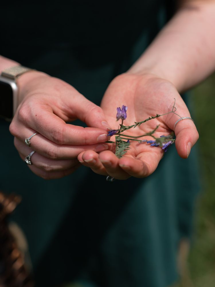Hand foraged food