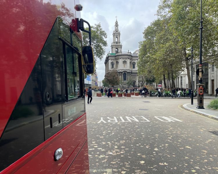 Charles dickens red bus