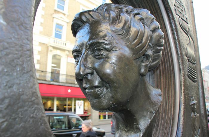 Agatha Christie statue