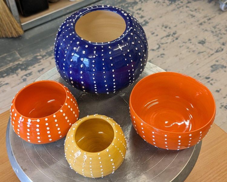 Ceramic bowls and vases