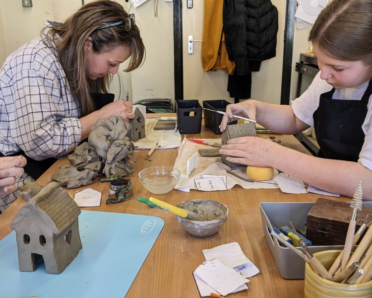 Ceramic tealight house masterclass